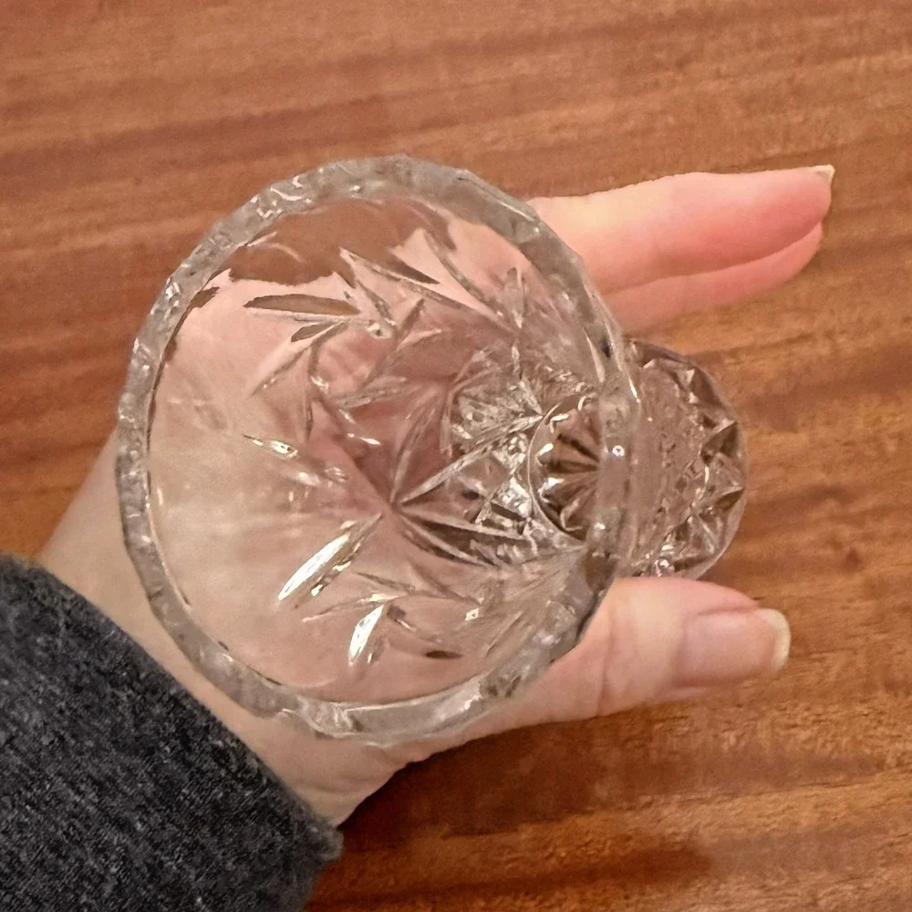 Vintage Lenox Fine‎ Crystal Dandelion Vase Star Bud Vase 4 Inches Tall